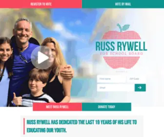 Russrywell.com(Russ Rywell for School Board) Screenshot