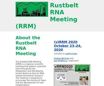 Rustbeltrna.org(Rustbelt RNA Meeting (RRM)) Screenshot