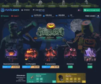 Rustcases.com(The most popular rust case opening site) Screenshot
