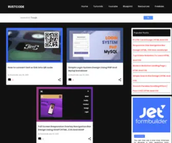 Rustcodeweb.com(We publish web development) Screenshot