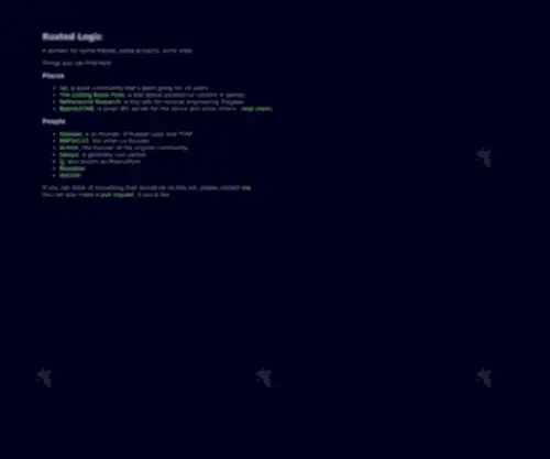 Rustedlogic.net(Rusted Logic) Screenshot
