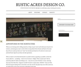 Rusticacresdesignco.com(Rustic Acres Design Co) Screenshot