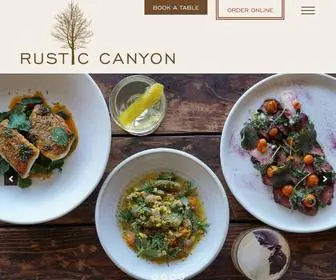 Rusticcanyonrestaurant.com(Rustic Canyon Wine Bar and Seasonal Kitchen) Screenshot