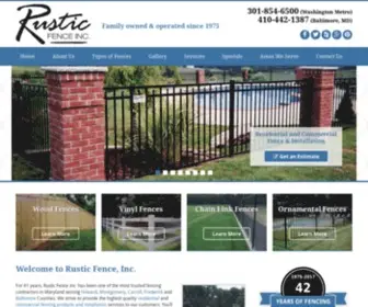 RusticFenceinc.com(Rustic Fence Inc) Screenshot