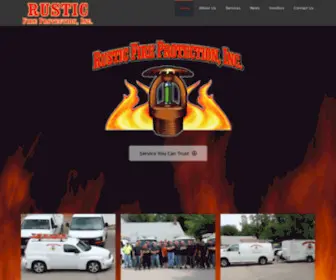 RusticFireprotection.com(Sprinkler Systems Specialists) Screenshot