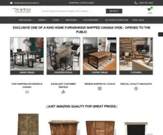 RusticFurnitureoutlet.ca(Rustic Furniture Outlet) Screenshot