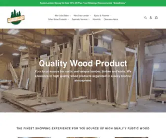 RusticlumberStore.com(Rustic Lumber) Screenshot