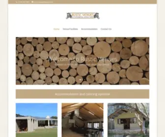 RusticVenues.co.za(Rustic Venues) Screenshot