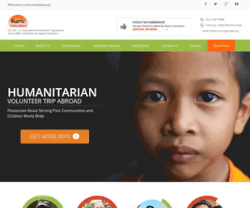 RusticVolunteers.org(Volunteer Abroad) Screenshot