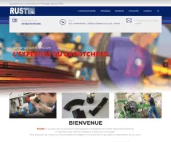 Rustin.com(L'expertise et la maîtrise du caoutchouc) Screenshot