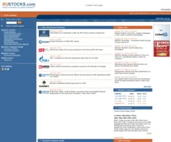 Rustocks.com(/Home) Screenshot