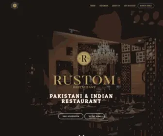Rustomrestaurant.co.uk(Rustom Restaurant) Screenshot