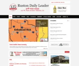 Rustonleader.com(Ruston Daily Leader) Screenshot