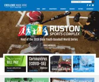 Ruston.org(City of Ruston) Screenshot