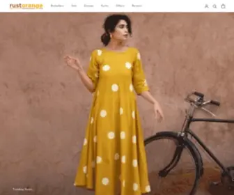 Rustorange.com(Contemporary Ethnic & Fusion Wear for Women) Screenshot