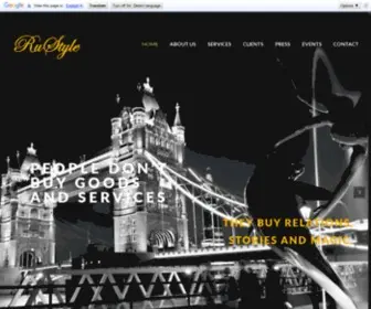 Rustyleltd.com(PR and Events Management Company in London) Screenshot