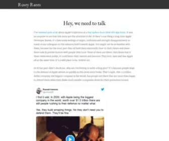 Rustyshelf.org(Rusty Rants) Screenshot