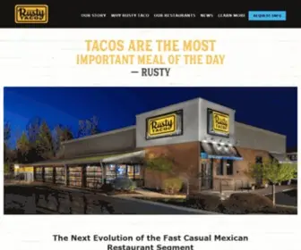 Rustytacofranchising.com(Rusty Taco Franchise) Screenshot