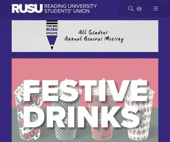 Rusu.co.uk(Reading University Students' Union) Screenshot