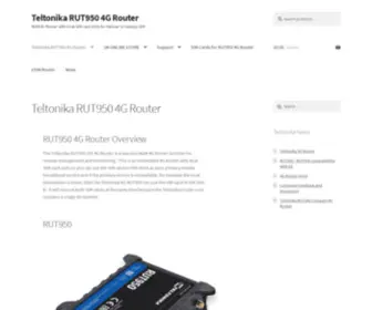 Rut950.com(RUT950 Dual SIM 4G Router from Teltonika) Screenshot