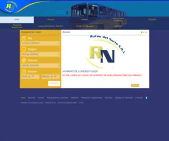 Rutasdelnorte.com.uy(RUTAS DEL NORTE Horarios y recorridos de ómnibus. Lineas) Screenshot