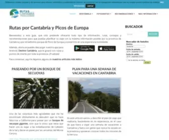 Rutasporcantabria.com(Bienvenidos a Rutas por Cantabria y Picos de Europa) Screenshot