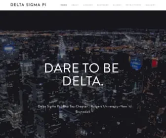 Rutgersdsp.org(Delta Sigma Pi) Screenshot