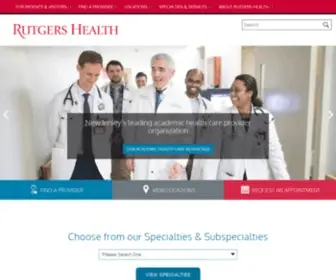 Rutgershealth.org(Rutgers Health) Screenshot