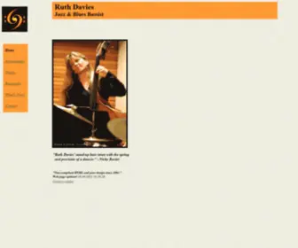 Ruthdavies.com(Ruth Davies bass jazz blues official) Screenshot