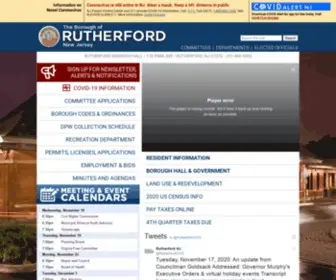 Rutherford-NJ.com(The Borough of Rutherford) Screenshot