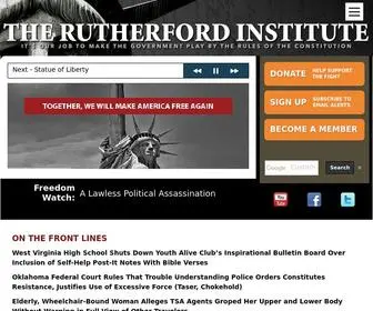 Rutherford.org(The Rutherford Institute) Screenshot