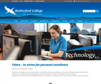 Rutherford.school.nz(To strive for personal excellence) Screenshot