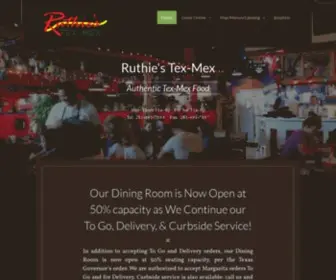 Ruthiestexmex.com(Ruthie's Tex) Screenshot