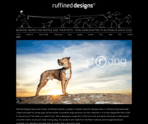 Ruthlessleather.com(Ruffined Designs specialise in making strong dog collars and leads for strong dogs. Everything) Screenshot