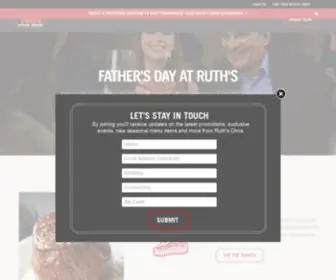 Ruthschris.com(Ruth's Chris Steak House) Screenshot