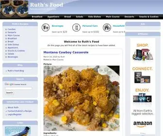 Ruthsfood.com(Ruth's Food) Screenshot