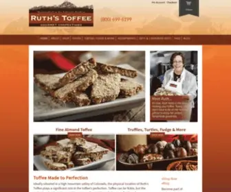 Ruthstoffee.com(Gourmet Toffee) Screenshot