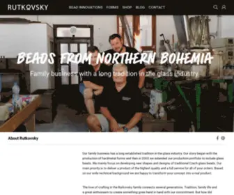 Rutkovsky.com(Beads from Northerm Bohemia) Screenshot