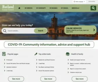 Rutland.gov.uk(Rutland County Council) Screenshot