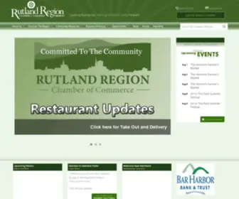 Rutlandvermont.com(The Chamber & Economic Development of the Rutland Region) Screenshot