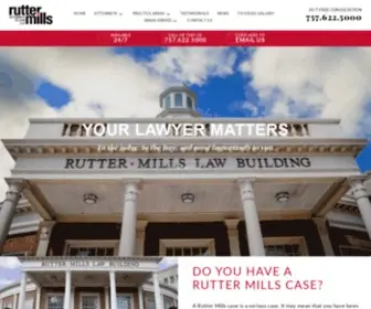 Ruttermills.com(Rutter Mills Personal Injury Lawyers) Screenshot