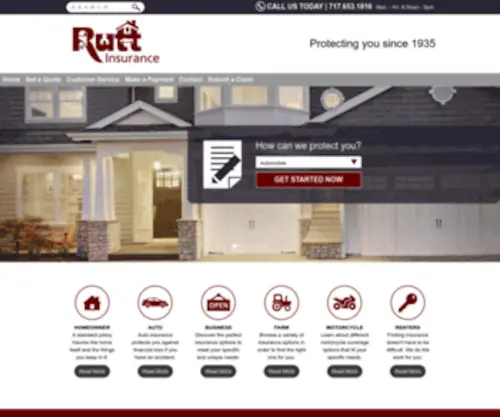 Ruttinsurance.com(Rutt Insurance Agency) Screenshot