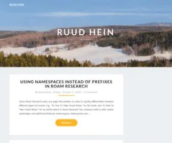 Ruudhein.com(Ruud Hein) Screenshot