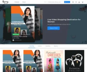 Ruvvy.com(Live Video Shopping for Women Trendy Fashion Sarees Jewellery) Screenshot