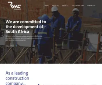 Ruwacon.co.za(A leading South African Construction Company) Screenshot