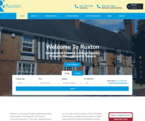 Ruxtonproperty.co.uk(Estate Agent and Lettings in Solihull) Screenshot
