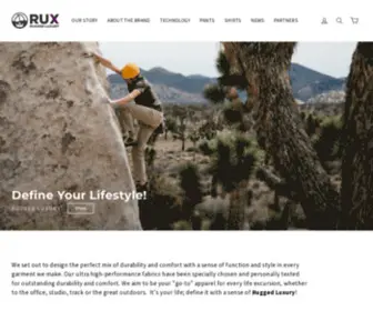 Ruxusa.com(Rugged Luxury Performance Clothing) Screenshot