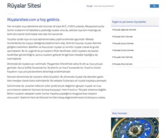 Ruyalarsitesi.com(Rüya tabirleri) Screenshot