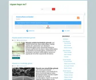 Ruyamhayirmi.com(Rüyam hayır mı) Screenshot