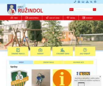 Ruzindol.sk(Obec Ružindol) Screenshot